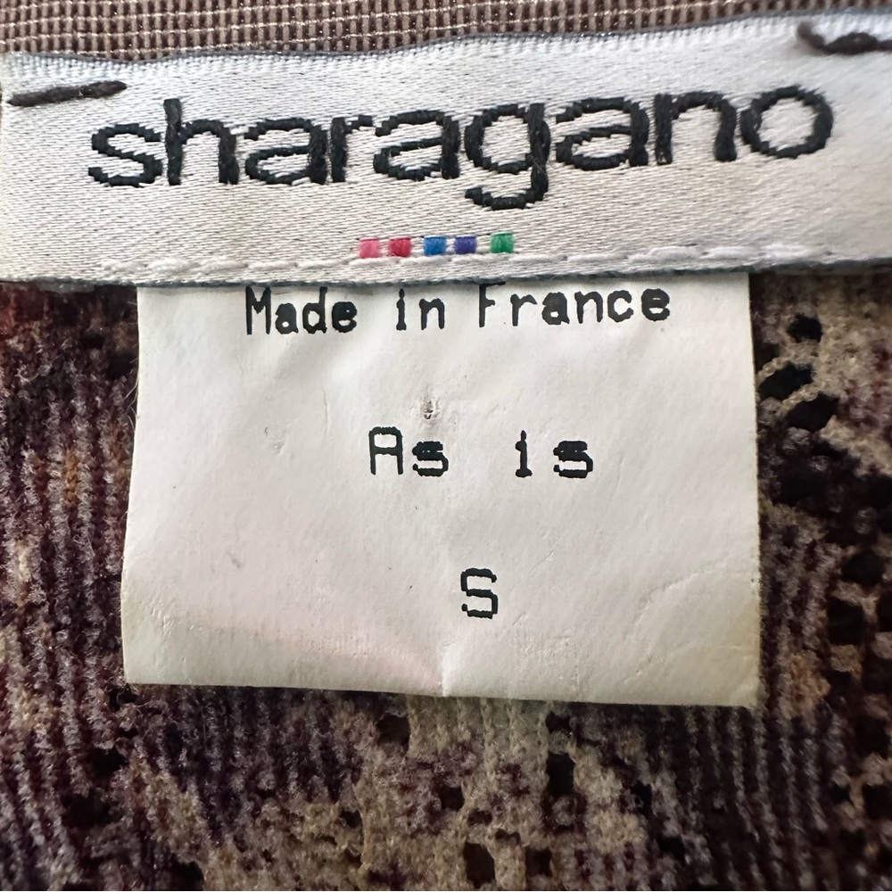 Sharagano Made In France Purple Lace-Up Blouse - Picture 7 of 9